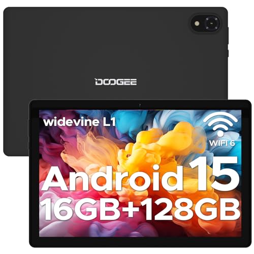 DOOGEE U10 Android 15 Tablet 10 Zoll 16GB RAM 128GB ROM, WiFi 6